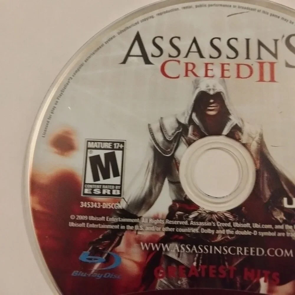 Assassins Creed II Greatest Hits PS3 Game Disc Only